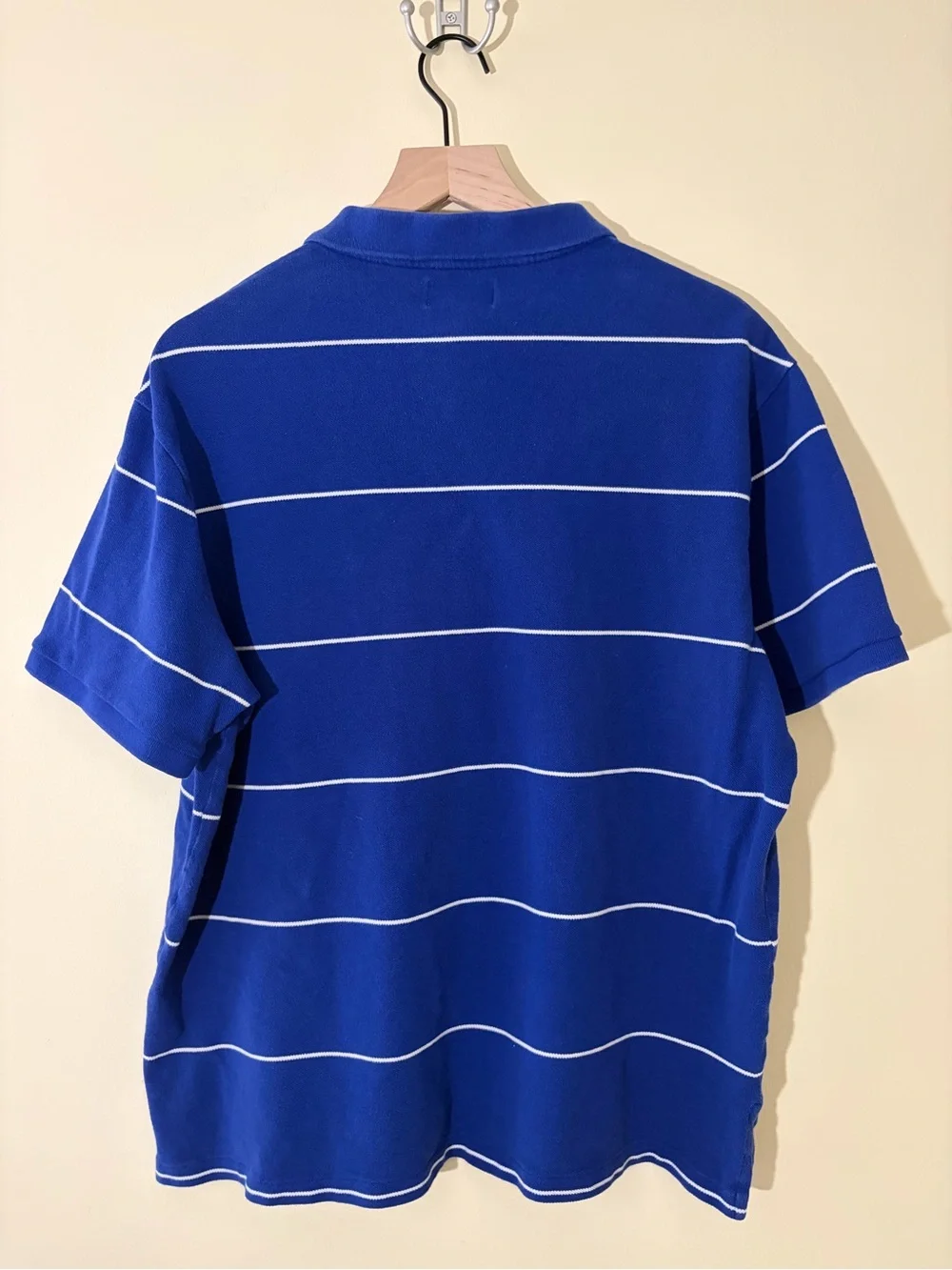 Vintage Ralph Lauren Jeans Blue Stripes Polo Shirt